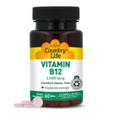 Maa Life B12-vitamiini täydentää - Essential for Brain Function, Hermo terveys, Punaiset verisolut - Ihanteellinen anemia ehkäisy - Vegaani B-vitamiini, 1000 mikrog - Gluteeniton, 60 tablettia