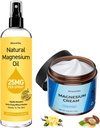 Uutinen Magnesium Lotion&Spray for Leg Cramps and Sleep, Nighttime Magnesium Cream for Pain, Muscle Rentoutuminen,Calm, Syvä nesteytys kehon ja ihon hoito - Luonnollinen ja turvallinen lapsille