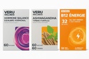 Veru Wellness Hormonal Balance for Women Compete Bundle - Myo-Inositol & D-Chiro, Ashwagandha, energia - PMS, Mensural, Mieliala - Stressi ja energia (2 kuukautta)