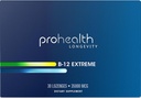 ProHealth-vitamiini B12 Erittäin voimakas - 35 000 mikrog Mega- annos, 7 x vahvuus (30 Sublingual Disolveable Tablet) Ekstravahvuus, B 12- vitamiini, metyylikobalamiini, dibenkotsidi, syanokobalamiini, hydroksokobalamiini