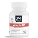 365 Whole Foods Market, D3-vitamiini, 2000 IU, 100 CT