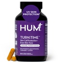 HUM Turn Back Time Turmeric Supplement for Youthful Looking Skin Support with Green Tea Extract, Lutein & Polyphenols, Ihonhoito ikääntyminen & Kollageeni Tuki kapselit Even Tone, 60 Vegaani kapselia