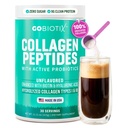 GOBIOTIX Collagen Powder Supplement Probiootit - Hydrolysed Protein Collagen Powder for Women - Hiukset iho ja kynnet, nivel-ja ruoansulatuskanavan terveys - Kollageeni Peptides tyyppi I ja III - 30 Tarjoukset