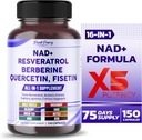 NAD+ Trans- Resveratrol Berberine Quercetin Fisetin Milk Thistle - Made in USA