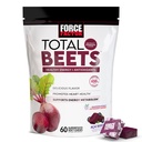 Force Factory Total Beets Soft Chews kanssa Beetroot, nitraatit, L-sitrulliini, viinirypäleensiemenuute, ja antioksidantteja, Terve energia täydentää Elite Ingredients, Heart Health Superfood, 60 Chews