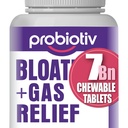 Gas & Bloating Support for Women and Men 7 miljardia PMY ... Pureskeltavat Probiootit & Lactobacillus Reuteri, Daily digestive Enzymes for satunnainen turvotus, Gut Comfort & Dgestive Health