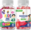 Magnesium Gummies aikuisille & Sinkki Gumies lapsille & aikuisille. 200mg - rauhallinen magnesium purukumia - magnesium Citrate Pureskella täydentää mielialan ja lihasten tukea. Sinkki purukumi immuuni tukea -