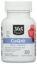 365 by Whole Foods Market, CoQ10 100 MG Plus E-vitamiini, 30
