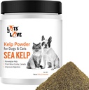 Kelp Powder for Dog & Cat - Organic Sea Kelp Supplement Rakeet Powder (16 Oz, 1 punta)