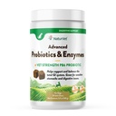 NaturVet Advanced Probiootit & Entsyymit, PB6 Dog Soft Chews auttaa Herkkiä vatsat ja ruoansulatusongelmat, Hikkory savustettu Bacon Flavored Lemmikki täydentää koirille yli 6 viikkoa, 70 Count Jar