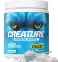 Creature® Creatine Complex - Creatine Monohydraattijauhe 5 Creatine mukaan lukien Con-Crēt® Creatine HCL, edistää lihas, vahvuus, Endurance, aivojen terveys, makuamaton, 300g 60 tarjoilua