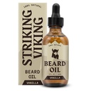 Striking Viking Vanilla Beard Oil for Men - Luonnollisesti johdettu hoitoaine Argan & Jojoba Oils Pehmentämiseen, Kosteuttamiseen ja kasvuun (2 Oz)