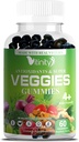 NÄYTTELY Valmistettu todellisilla Superkasviksia herkullisia Gummy Supplement, Miehet, Naiset & Lapset(60 Chews),30 Kasvikset,Herbit,Herkut,Herkut ja vihannekset vitamiineja, Ei-GMO,Pektiini,Gluteeniton, Ei enempää pillereitä (30 päivän tarjonta)