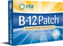 Vita Sciences B12 Patch - Extra Strength Formula miehille ja naisille, 1 kuukausi tarjonta. Tehostaa energiaa, keskittyä, muisti ja aineenvaihdunta