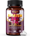 NMNH-lisä (Dihydronikotinamidi Mononukleotidi) 600 mg, NAD Täydennys Resveratrol, CoQ10, Biotin & Hyaluronic Acid
