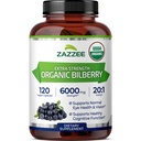 Zazzee USDA Organic Bilberry 20:1 uute, 6000 mg vahvuus, 120 vegan kapselia, 4 kuukauden toimitus, vakioitu ja tiivistetty 20X uute, 100% kasvissyöjä, kaikki luonnolliset, ei-muuntogeeniset, valmistettu Yhdysvalloissa