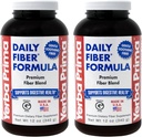 Yerba Prima Daily Fiber Formula Powder - 12 oz (Pack of 2) - Liukenematon ja liukenematon Ravintokuitu Supplement - Colon Cleanse - Gut Health - Vegan, ei-GMO, Gluteeniton