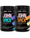 Jacked Factory X John Wick - Wick Mode Pre Treenout Powder - Intense Energy, Battle Ready Focus, pysäyttämätön sitoutuminen, ja Sheer Will - Baba Yaga Blue Raz & Last Tropical Sunrise