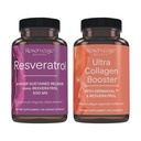 Resveratrol & Ultra Collagen Booster - Resveratrol & Collagen Capsules for Cell & Skin Support - Ominaisuudet Dermaval - 60 kapselia, 90 Ultra Collagen Booster Kapselit
