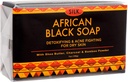 African Black Soap 7oz akne, ekseema, kuiva iho, psoriaasi, arpien poisto, kasvojen ja kehon pesu - Shea Butter, hiilihiili, bamboojauhe
