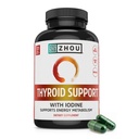 Zhou Kilpirauhasen tuki - Kilpirauhasen täydentää naisten ja miesten sinkki, Jodi & Selenium, Metabolinen terveys Kilpirauhasen Complex, antioksidantti tuki Aswagandha & Kelp - 120 kasviskapselit