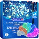 Eye Gel Pads (24 paria) - Under Eye Patches for Puffy Eyes, Rypyt, Tummat ympyrät, Natural Collagen Eye Geels, Under Eye Mask Patchs for Face to Soothe Puffiness, Eye Bags