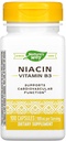 Niasiini, B3-vitamiini, 100 mg, 100 kapselia, luonnontapa