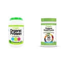 Orgain Organic Plant-Based Protein Powder + Superfoods Greens Powder Bundle (1,59lb + 0,62lb)