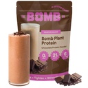 Bomb Co. Pommikasviproteiinia, proteiinijauhetta 21g proteiinia, aminohappoja, nollasokeria, herneproteiinia, kaakaota, Chia-siemeniä, kurpitsansiemeniä, vaniljaa ja munkkia, gluteeniton, suklaamakua, 20 Srvgs