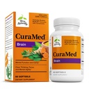 Terry Luonnollisesti CuraMed aivot - Ravintolisä tukea Clarity & Focus - Brain Health täydentää Curcumin & Turmeric Essential Oil Aid Keskittyminen - 60 Softgels