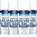 Kolloidinen Silver Gel Extra Strength - 35ppm Aktivoitu Kolloidinen Hopeageeli maksimitehoa varten - valmistettu Yhdysvalloissa - jäsennelty Formula Kätevä 4 pakkaus