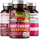 N1N Premium Tart Cherry Extract kapselit, 200 Veg Caps, 3000 mg, Tehokas antioksidantti, yhteinen terveys ja liikkuvuus, ei-GMO, gluteeniton, 200 kasviskapselia