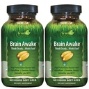 Irwin Naturals Aivot hereillä - 60 Liquid Softgels, pakkaus 2 - Parannettu mielen suorituskyky, lisääntynyt keskittyminen, selkeys & keskittyminen - Nootrooppinen Booster L-Theanine, Bacopa, MCTs