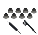 Kuulolaite korvakuvut Puhdistustyökalut kuulolaite Sulje kupolit Resound Sure Fit Style RIC RITE ja Avoin Fit BTE kuulovahvistin harjanpuhdistajalla(S kokoa 8PCS)