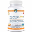 Nordic Naturals ProOmega 2000 Jr., Mansikkamaku - 60 pehmeää geeliä - 1120 mg Omega-3 - Ultra Potent Fish Oil - EPA & DHA - Edistää aivoja, sydäntä ja immuuniterveyttä - ei-muuntogeenisiä organismeja - 30 tarjoilua