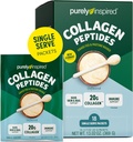Puhtaasti inspiroitu Collagen Powder, 18 Single Serve Packets, Ei makua - 20g Collagen Peptides Protein Powder for Women & Men - Grass-Fed & Pasture Raised - Gluteeniton, Paleo & Keto- ystävä