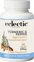 Eclectic Institute Raw Freeze-Dried ei-GMO Turmeric ja Pepper CT (400 mg)