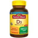 Nature Made D3-vitamiini 2000 IU (50 mikrog), D- vitamiinilisä luun, hampaiden, lihasten ja immuuniterveyden tuki, 220 tablettia, 220 päivän toimitus