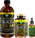 Maju Superfoods Suuri musta siemenöljy ja Oregano Bundle