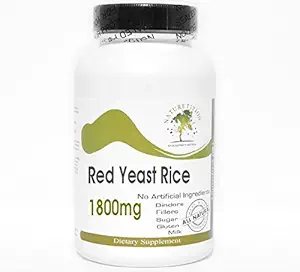 Punainen riisi 1800mg ~ 180 kapselia - Ei lisäaineita ~ Luontolisät