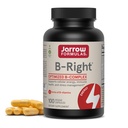 Jarow Formula B-Right - 100 kasviskorkit - Matala-Odor B-vitamiini-komplex Formula - Energy & Metabolia tuki - edistää aivot, sydän ja sydän terveys - 100 palvelimia