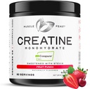 Lihas Feast Creapure Creatiini Monohydraatti Powder, Vegan Keto Friendly Gluteeniton Helppo sekoittaa, Lihas Recovery täydennysosa, Creatiini lihasten kasvua, maku Creatiini, Natural Fruit Punch 300g