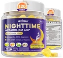 Melatoniini 10 mg Gummies, Night Time Metabolia Gummies aikuisille, Crush liikaa hamstraus Vaikka lepäät, edistää terveitä Zzzs, magnesium, Ashwagandha, 5-HTP, GABA, 100% huumeeton,Sugar vapaa,2Packs