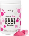 Organic Beet Root Juice Powder, Raw Beet Extract, Erittäin tiivistetty ja korkeampi teho, Natural nitrites & Antioxidants for Detox, Energy, Circulation, Workout Recovery, Daily Superfoods(12.7 Oz)