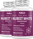 NuBest White - ihon valkaisuun täydennysosa, täydennysosa anti ikääntyminen glutationi, C-vitamiini, E-vitamiini, B2, Milk Thistle Extract, vihreä teeuute vaalentamiseen ja kirkastamiseen .