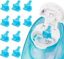 Silicone Saltwater Pods Täytä tarvikkeet Yhteensopiva Navage Nasal Care - Säästä suolavesi podit helppoon toimintaan (10 Pack-Blue)