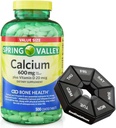 Kevät - Valley Calcium 600 mg + D-vitamiini 20 mikrog - 500 Count Weekly Pill Organizer GoodDealsHouse - Bone Health Ruokavalion lisätabletit