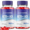 rize labs (Pack of 2 Leangenix Keto+ACV Gummies for Advanced Painonmenetys, polttaa rasvaa ja käyttää päälähteenä energiaa, Gomitas, Supplement Review (120 Gummies)