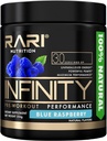 Infinity Pre Treenout Performance - Esitreenit naisille ja miehille, korkean suorituskyvyn energiajauhe - 30 tarjoilut - Sininen vadelma