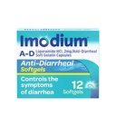 Imodium A-D ripuli Relief Softgels kanssa Loperamidi HCl, Ripulilääke auttaa hallitsemaan oireita ripulin vuoksi akuutti, matkailijan ripuli, HSA/FSA Oikaistu, 12 t